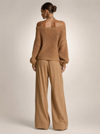 Herta | Off-Shoulder Zweiteiler-Set mit weiter Hose