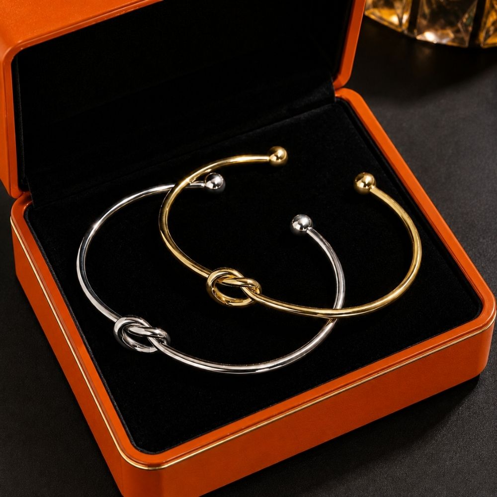 Knude | Justerbar armring med knudedetalje – Visning 02