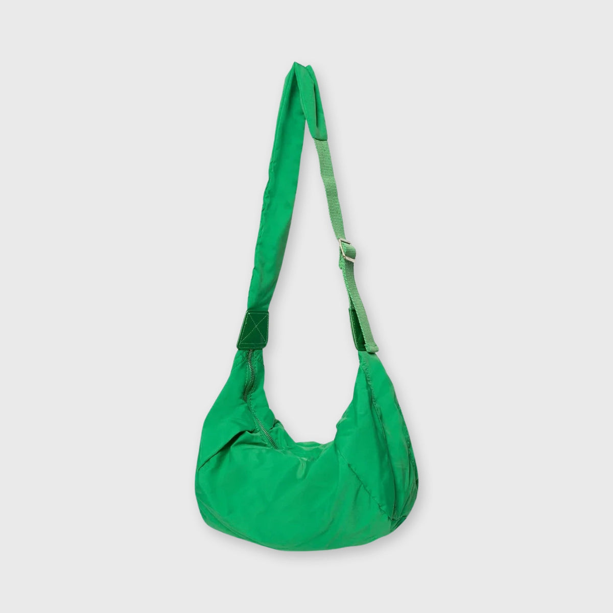Grøn Baggy nylon crossbody set forfra