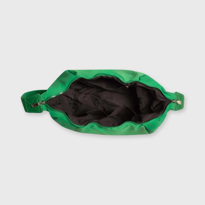 Grøn Baggy nylon crossbody detaljebillede