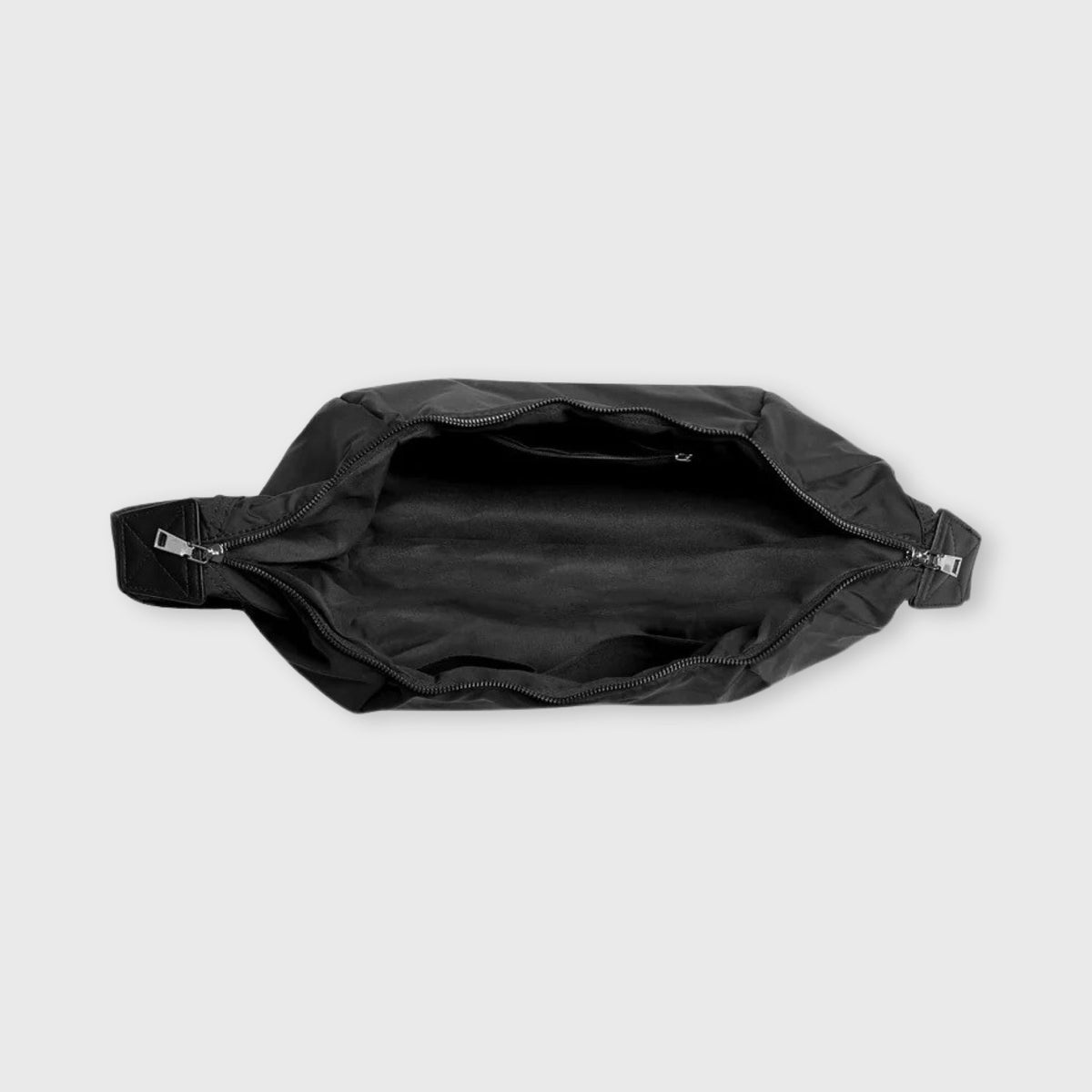 Sort Baggy nylon crossbody detaljebillede