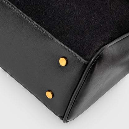 Sort Ciara Premium ruskindstaske detaljebillede