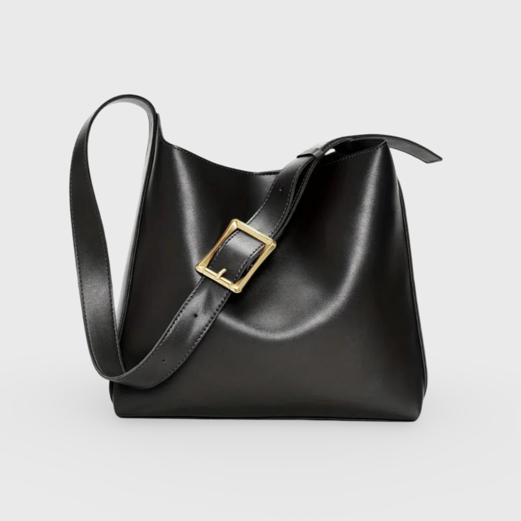 Sort Classy Workday skuldertaske detaljebillede