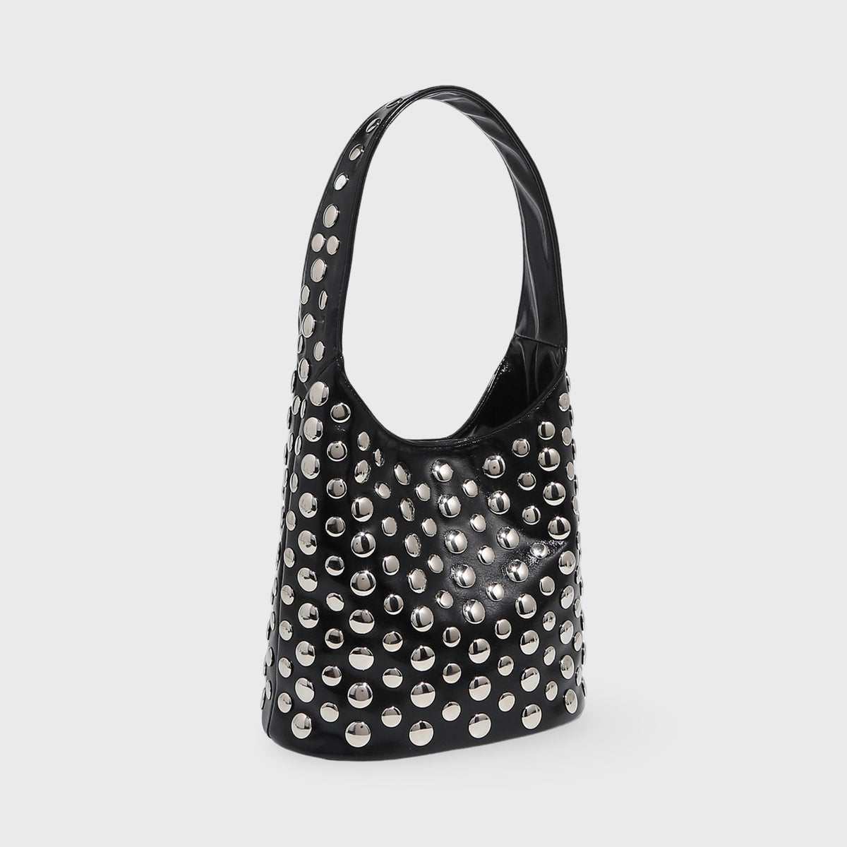 Sort Crissy bucket taske set fra siden