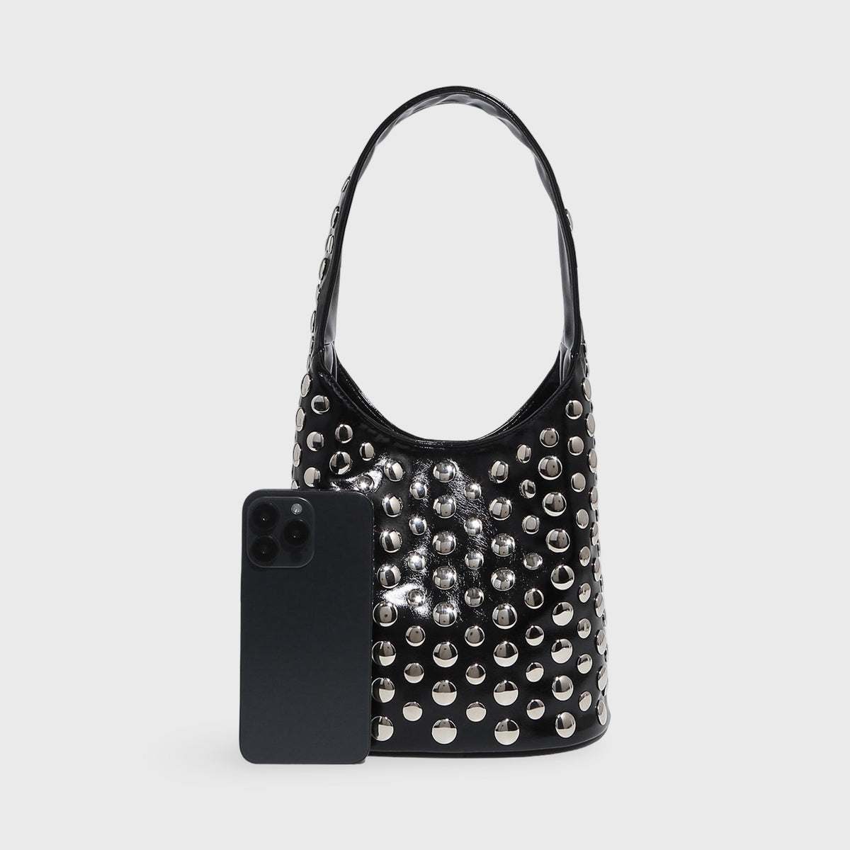 Sort Crissy bucket taske detaljebillede