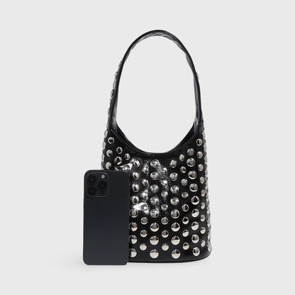 Sort Crissy bucket taske detaljebillede