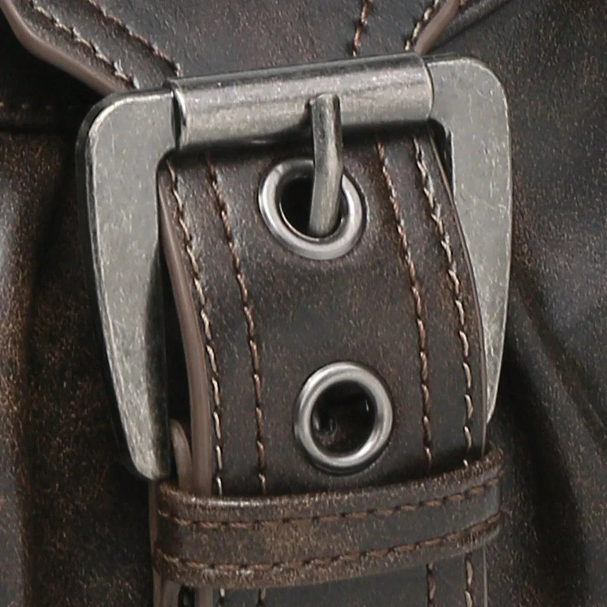 Mørkebrun Dream Vintage skuldertaske detaljebillede