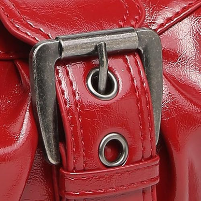 Rød Dream Vintage skuldertaske detaljebillede