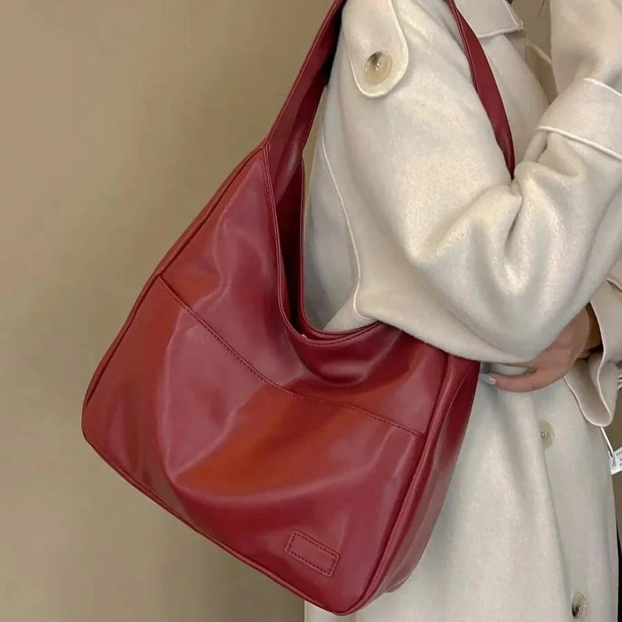 Rød Everyday shopper set skråt forfra