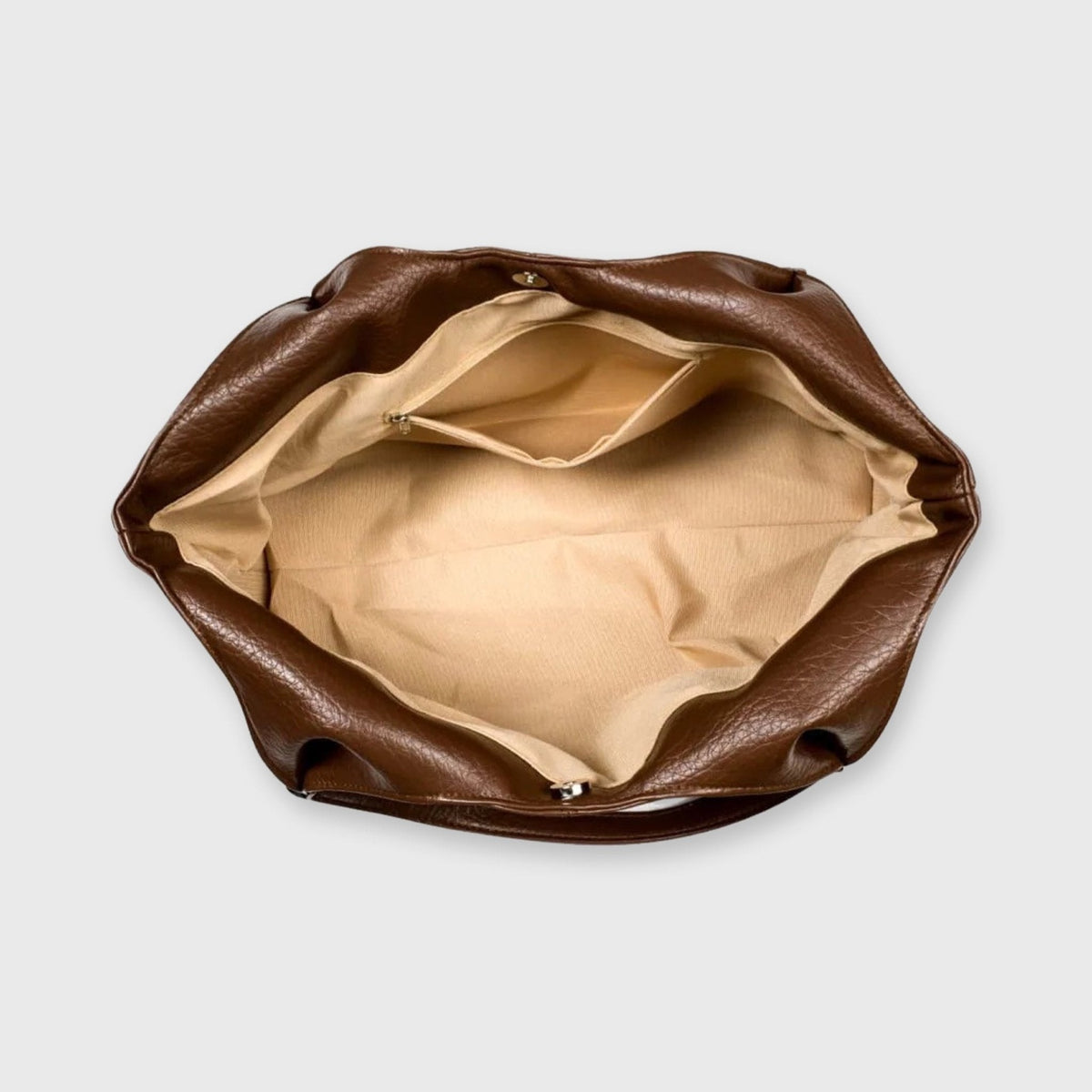Mørkebrun Hannah shopper detaljebillede