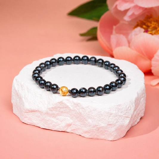 Indre Klarhed – Arfvedsonit-armbånd | 6 mm – billede 1