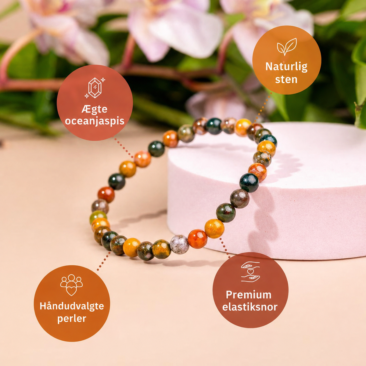 Indre Ro – Oceanjaspis-armbånd | 6 mm – billede 4