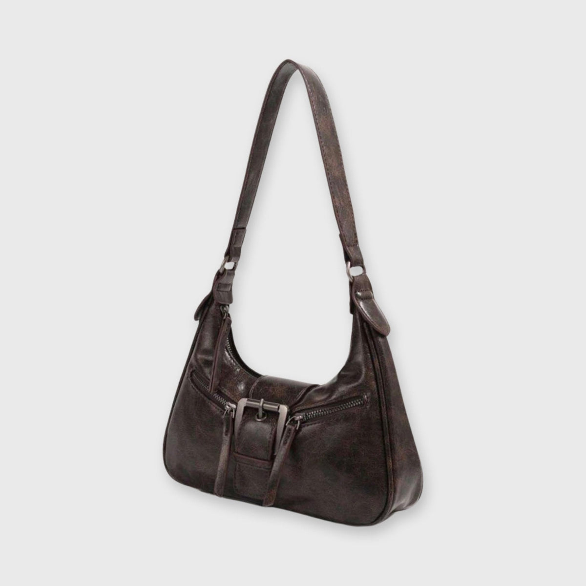 Mørkebrun Jenice crossbody detaljebillede