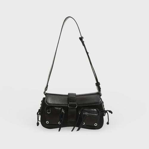 Sort Lace skuldertaske set forfra