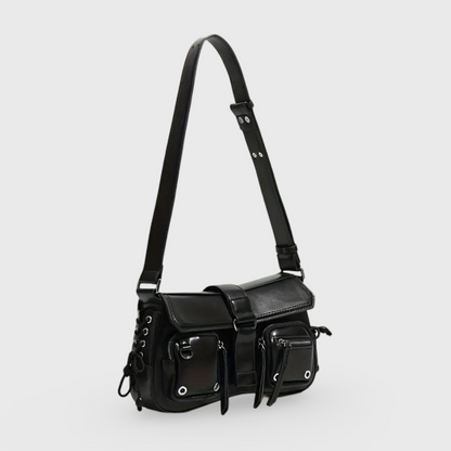 Sort Lace skuldertaske set fra siden