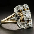 Knudeglans | Vintageinspireret ring med klare sten – Visning 01