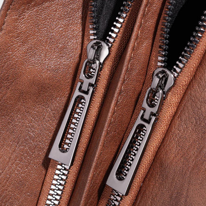 Cognac Valentina skuldertaske set skråt forfra
