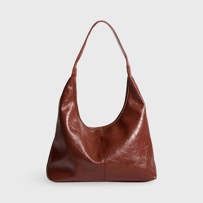 Rødbrun Vintage tote set forfra