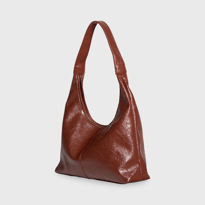 Rødbrun Vintage tote detaljebillede