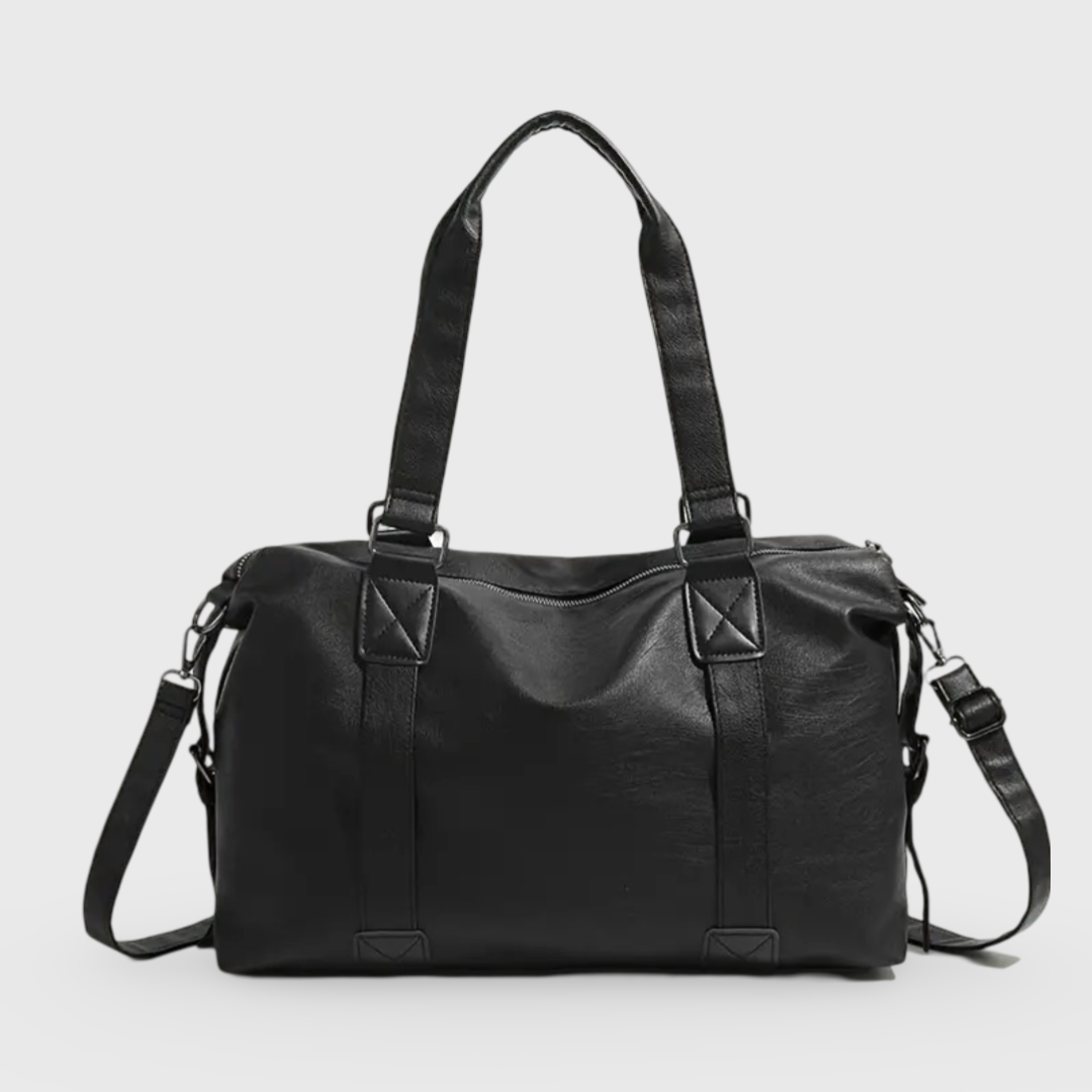 Sort Weekender rejsetaske set forfra