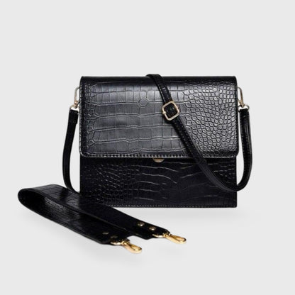 Sort Workday croco crossbody set forfra
